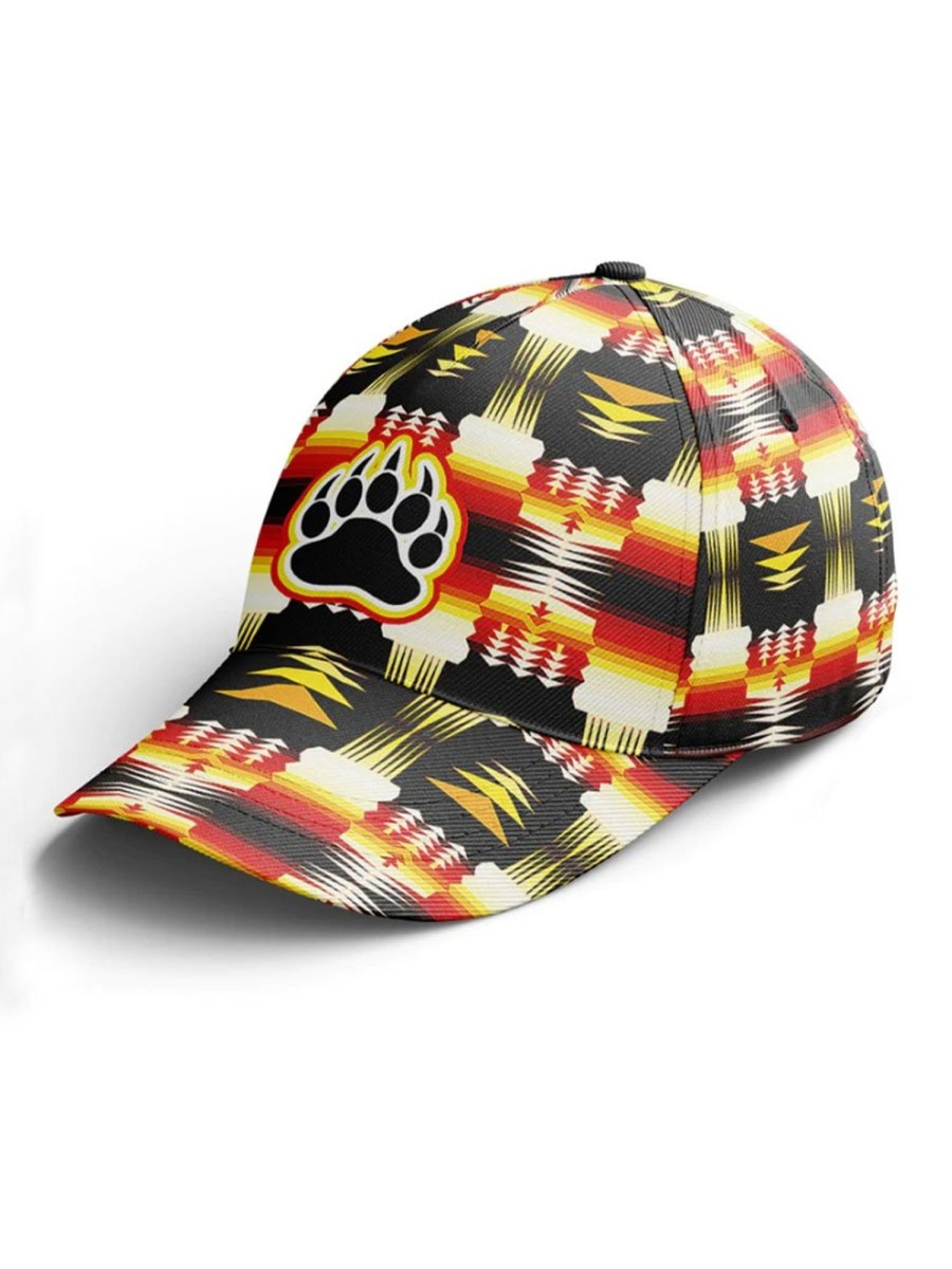 Accessories&Shoes DJ | Vintage Geometric Ethnic And Paw Print Cap Photo Color