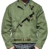 Men DJ Jacket | Retro Stand Collar Creative Pocket Casual Jacket Army Green