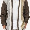 Men DJ Cardigan | Gradient Jacquard Casual Knitted Cardigan Brown