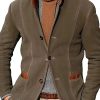 Men DJ Jacket | Daily Stand Up Collar Single Breasted Long Sleeve Blazer Army Green