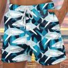 Men LJC Bottoms | Shark Print Track Shorts Photo Color