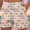 Men GYJ Bottoms | Ladies Hip Print Drawstring Casual Shorts Beige