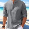 Men DJ Shirts | Hawaiian Cardigan Men'S Button Down Long Sleeve Shirt