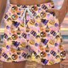 Men LJC Shorts | Pumpkin Hat Print Track Shorts Photo Color