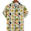 Men TH Shirts | Colorful Carnival Hawaiian Casual Short Sleeve Shirt Photo Color