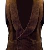 Men BXL Vest | Vintage Solid Color Corduroy Double-Breasted Vest