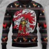 Men DJ Ugly Sweater | Stop Staring At My Cock Print Casual Crew Neck Sweatshirt Photo Color