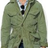 Men QMY Jacket | Men'S Vintage Multi-Pocket Jacket Army Green