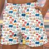 Men DJ Bottoms | Ladies Chest Print Casual Shorts Photo Color