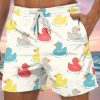 Men GYJ Bottoms | Men'S Swimming Duck Print Casual Shorts Photo Color