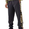 Men BXL Bottoms | Men'S Camouflage Print Casual Loose Elastic Waist Pants Black