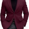 Men BXL Jacket | Retro Solid Color Wool Lapel Casual Blazer Photo Color