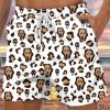 Men GYJ Shorts | Skull Print Hawaiian Track Shorts White