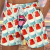 Men GYJ Shorts | Mouth Ice Cream Print Lounge Shorts Light Green