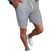 Men QMY Bottoms | Fashionable Casual Striped Shorts Photo Color