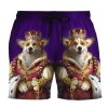 Men DJ Bottoms | 3D Elizabeth Corgi Custom Cosplay Beach Summer Men Beach Shorts Photo Color