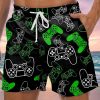 Men GYJ Shorts | Men'S Game Console Print Casual Shorts Black