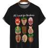 Men DJ T-Shirts | Fun Christmas Toy Print Casual Round Neck Short Sleeve T-Shirt Black