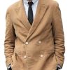 Men BXL Jacket | Men'S Solid Color Cotton Twill Pocket Casual Blazer Khaki