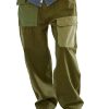 Men BXL Bottoms | Men'S Vintage Twill Cotton Contrast Pocket Patchwork Casual Pants