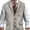 Men TH Vest | Men'S Retro Woolen Aperture Print Casual Vest Photo Color