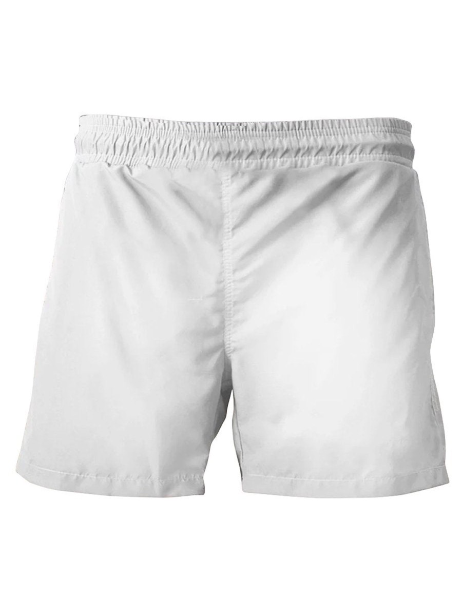 Men LJC Shorts | Rooster Lollipop Print Hawaiian Track Shorts White