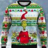 Men BXL Ugly Sweater | Men'S Fun Christmas Green Monster Print Crew Neck Pullover Sweatshirt Photo Color