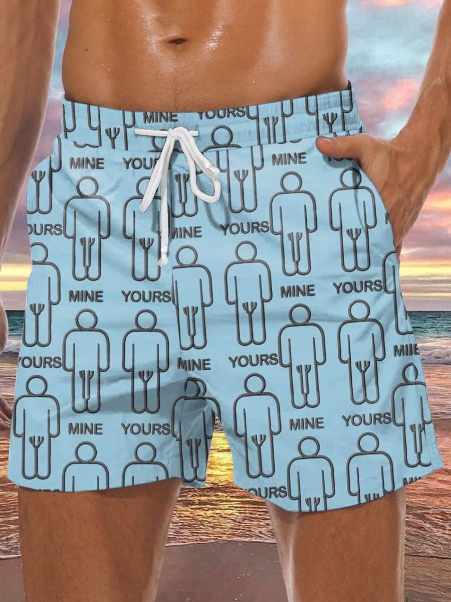 Men DJ Shorts | You Have A Small Cock But I Have Big Printed Pocket Shorts Blue