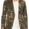 Men BXL Jacket | Men'S Retro Camo Print Multi-Pocket Casual Blazer Army Green