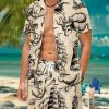 Men HWT Set | Men'S Sets Holiday Vintage Nautical Tattoo Print Two Piece Sets